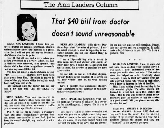 Ann Landers April 17 1974 - 