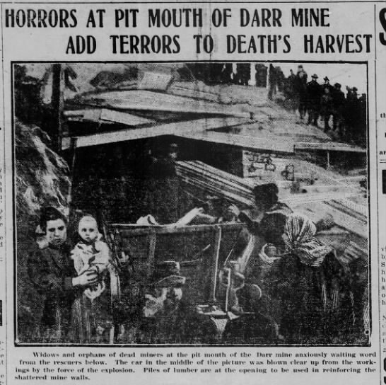 "Horrors at Pit Mouth of Darr Mine" - 