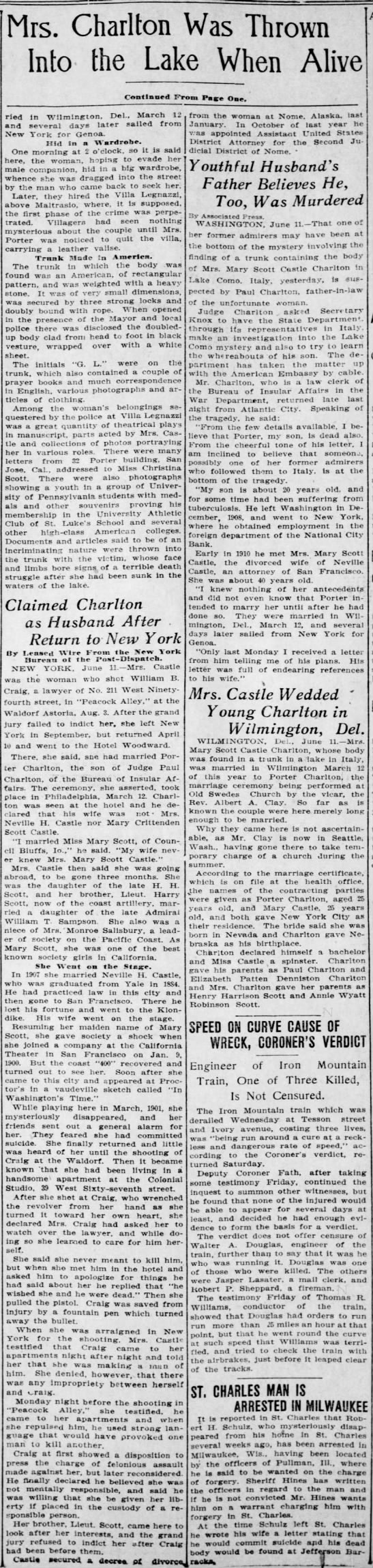 St. Louis Post-Dispatch June 11, 1910 - Page 2 - 