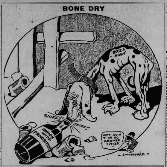 Political Cartoon: "Bone Dry" - 