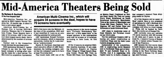 Mid-America Theatres sold to AMC - 