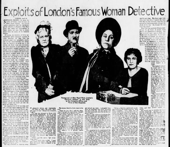 "Exploits of London's Famous Woman Detective" 1926 (Maud West) - 