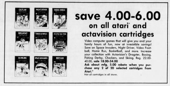 Atari 2600: Skiing and more (Dec 24, 1980) - 