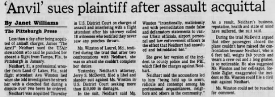 'Anvil' sues plaintiff after assault acquittal (Pittsburgh Press 4/18/1987) - 