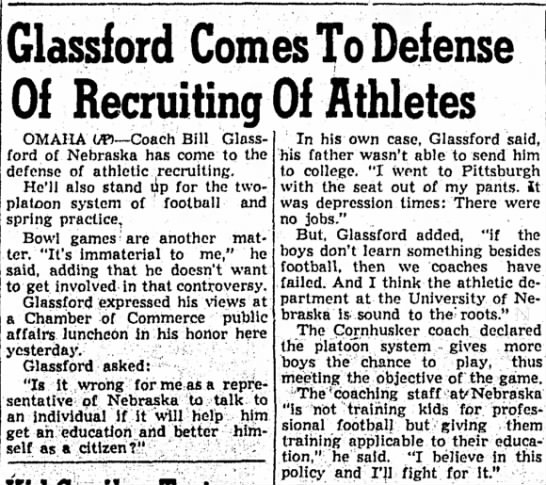 1951 Glassford on recruiting - 