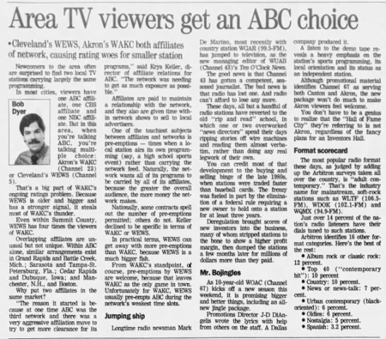 Area TV viewers get an ABC choice - 