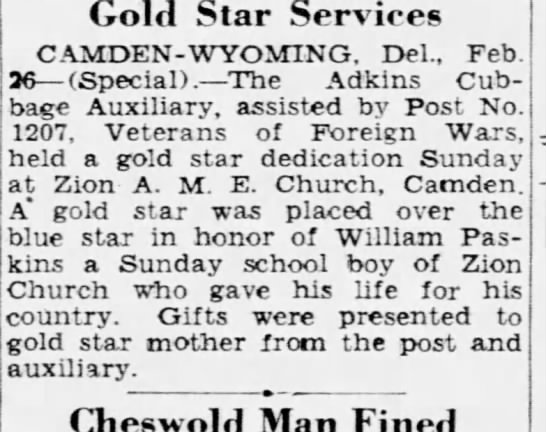 Paskins Gold Star - 