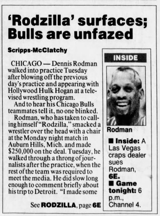 Dennis Rodman nickname - 