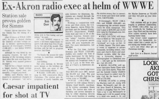 Ex-Akron radio exec at helm of WWWE - 