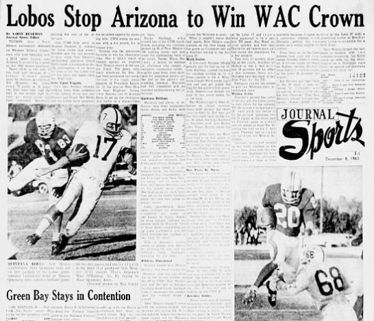 Lobos Stop Arizona to Win WAC Crown - 