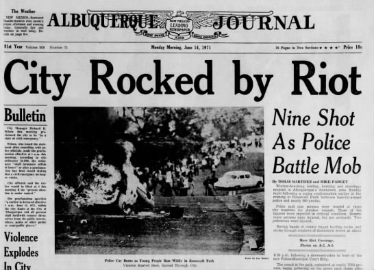 Albuquerque, NM Riots 1971 - 