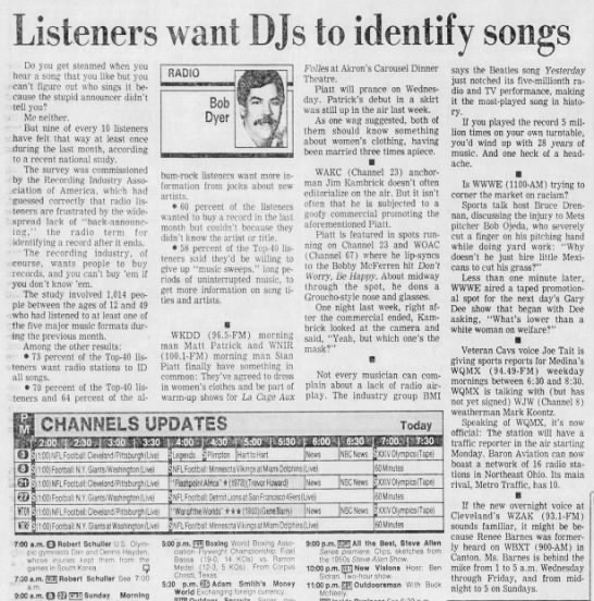 Listeners want DJs to identify songs - 