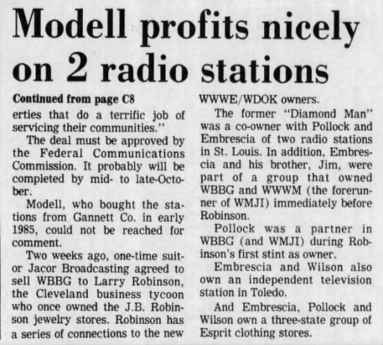 Modell reaps tidy profit on radio stations, p2 - 