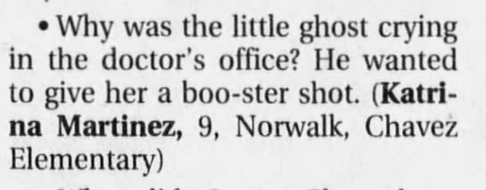 Ghost & boo-ster shot (1998). - 