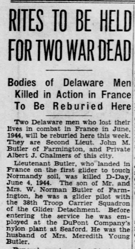 John M. Butler burial - 