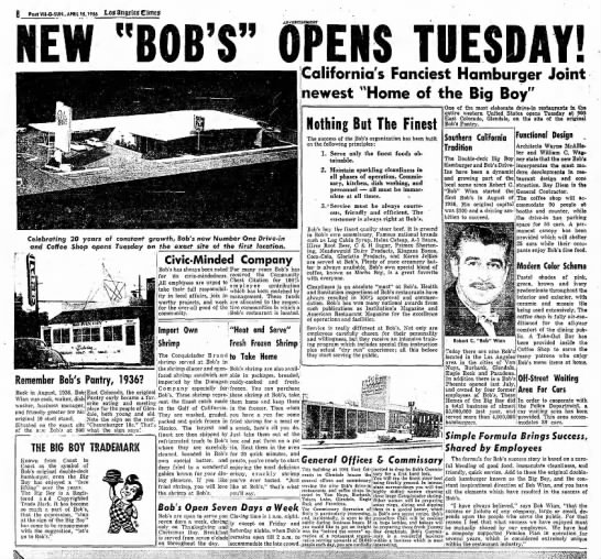 New Bob's #1 900 Colorado, Glendale, California - 