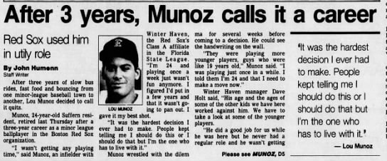 Lou Munoz - June 22, 1990 - Greatest21Days.com - 
