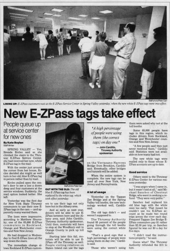 New E-ZPass tags take effect - 