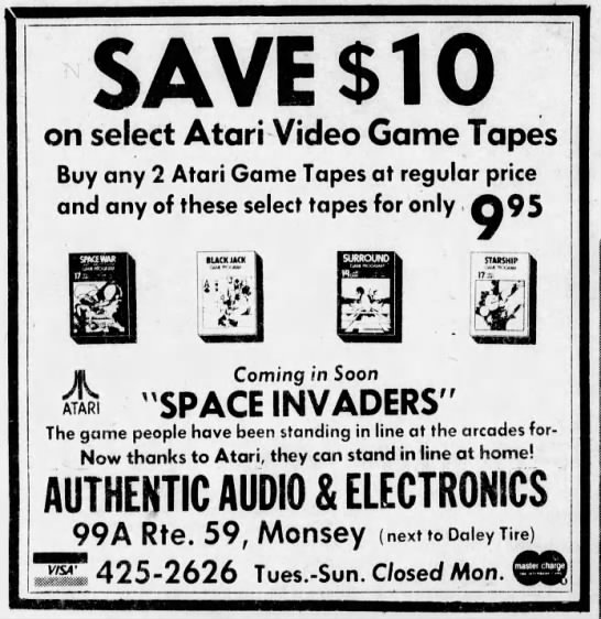 Atari 2600: Space Invaders Coming in Soon (Feb 7, 80) - 