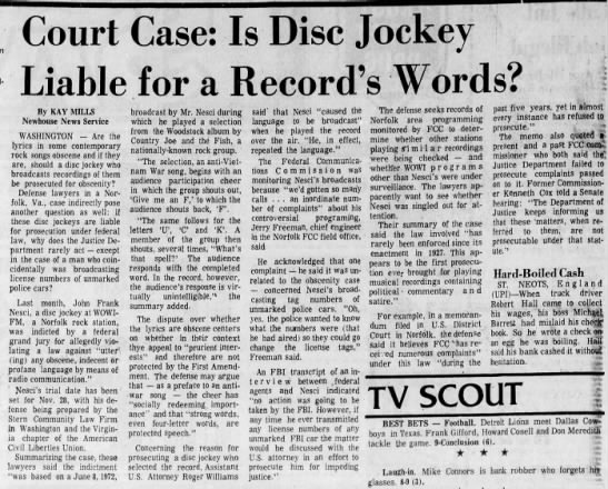 Court Case: Is Disc Jockey Liable for a Record's Works? - 