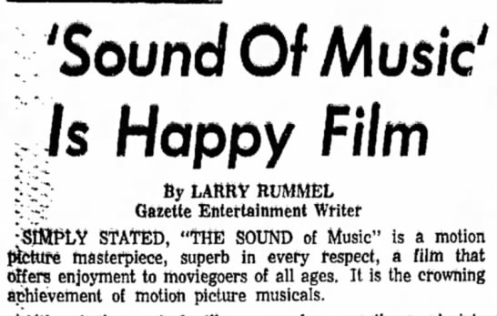 "...the crowning achievement of motion picture musicals.." - 