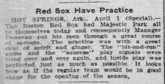 Red Sox Have Practice - 