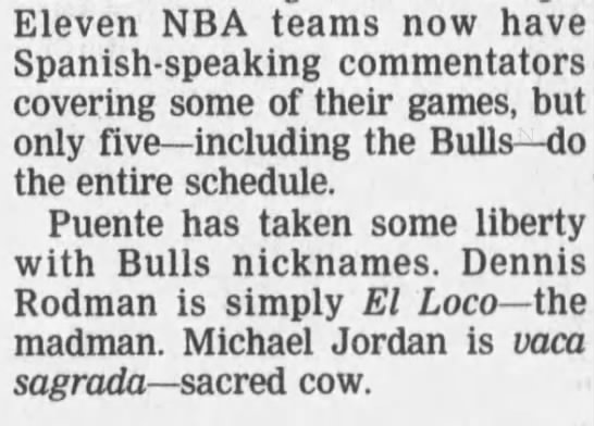 Bulls nicknames - 