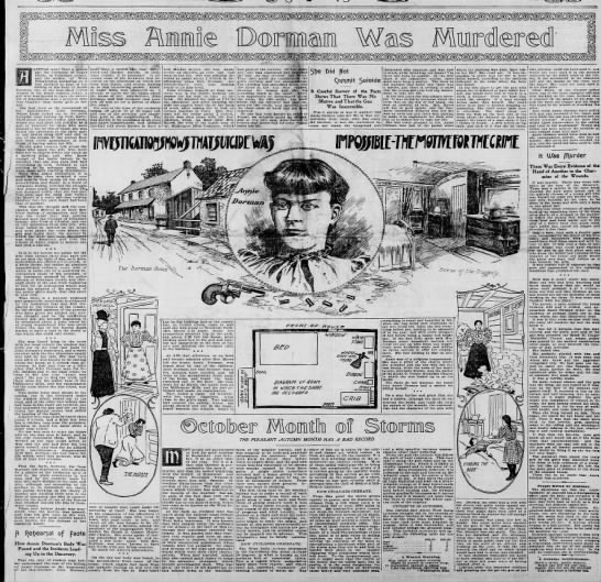 Annie Dorman mystery, 10/10/1897 - 