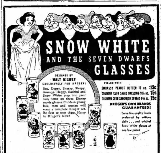 "Snow White and the Seven Dwarfs" glasses - 