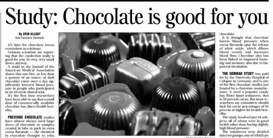 Chocolate is good for you - 