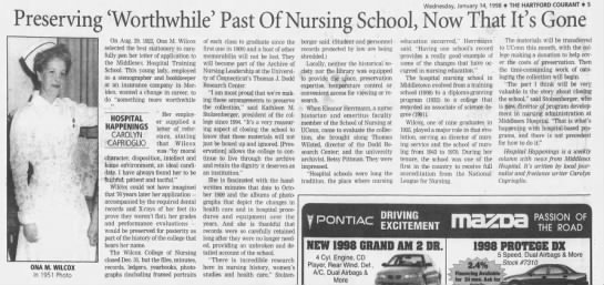 Preserving 'Worthwhile' Past Of Nursing School, Now That It's Gone - 