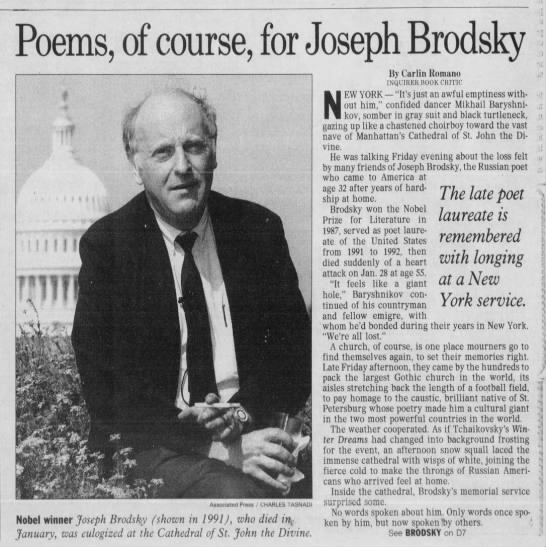 Brodsky's memorial service @ St. John the Divine. Part 1 - 