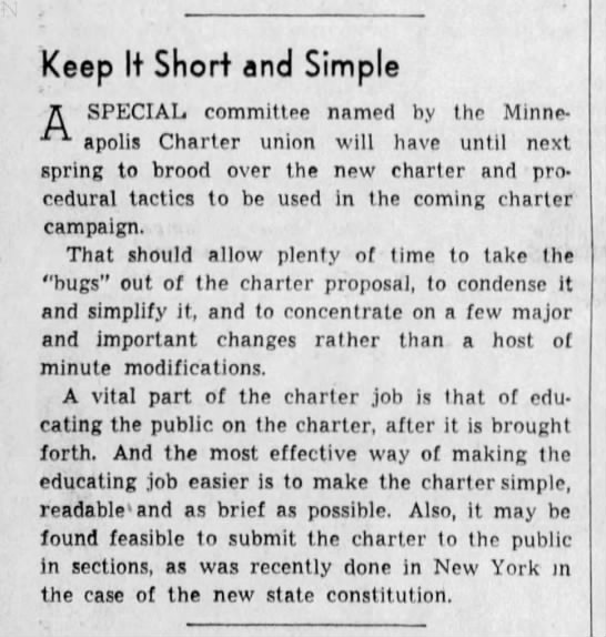 Keep It Short and Simple (1938). - 