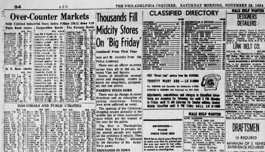 "Big Friday," also called "Black Friday" (1964). - 