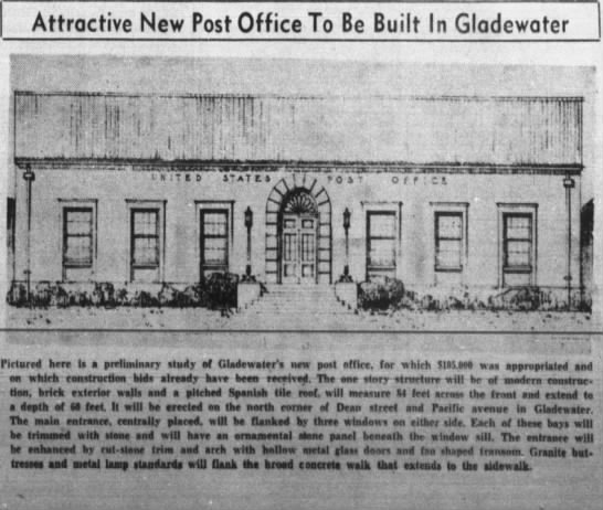 gladewater post office - 