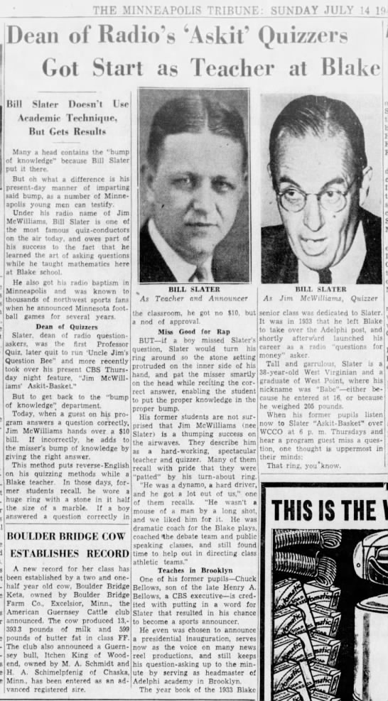 Minn. Star Tribune, 7/14/1940 - 