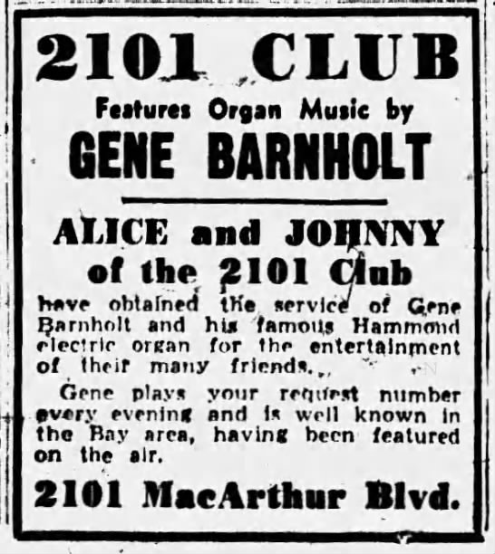 2101 Club -- Alice and Johnny - 