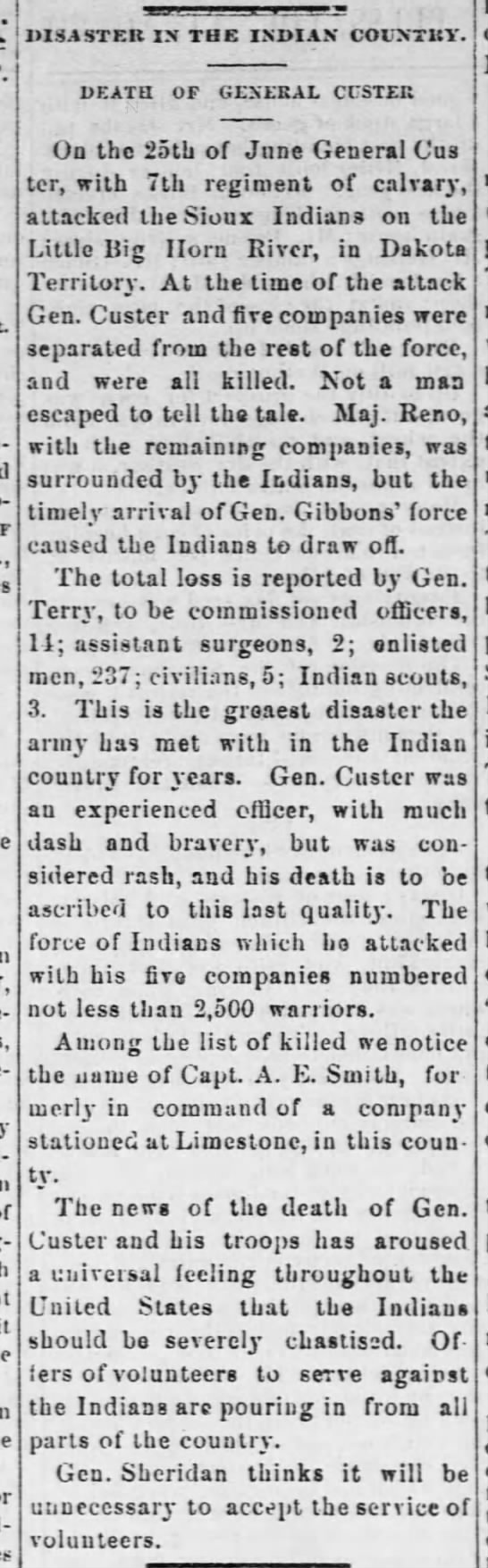 Death of General Custer - 