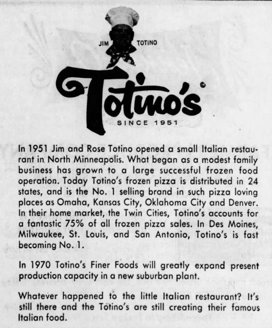 Totino's fast growth - 