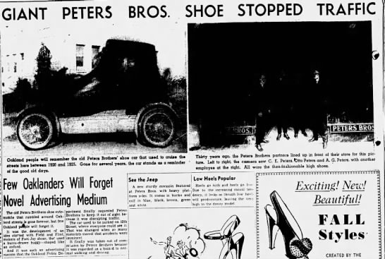 Peters Brothers shoe car - 