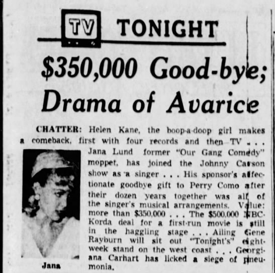 4350,000 Good-bye; Drama of Avarice - 