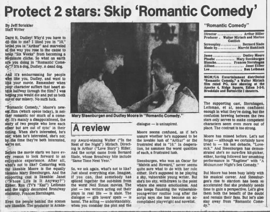 Star Tribune Romantic Comedy review* - 