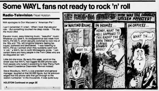 Some WAYL fans not ready to rock 'n' roll - 