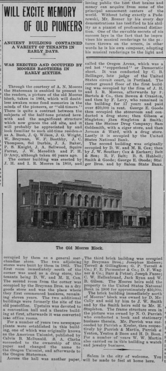 1911 Old Moores Block - 