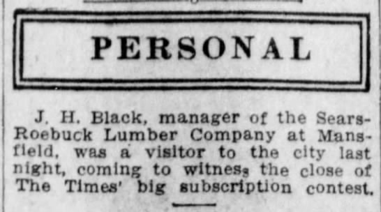 Sears-Roebuck Lumber Company at Mansfield, The Times, Shreveport, LA, Jul 24 1910 - 