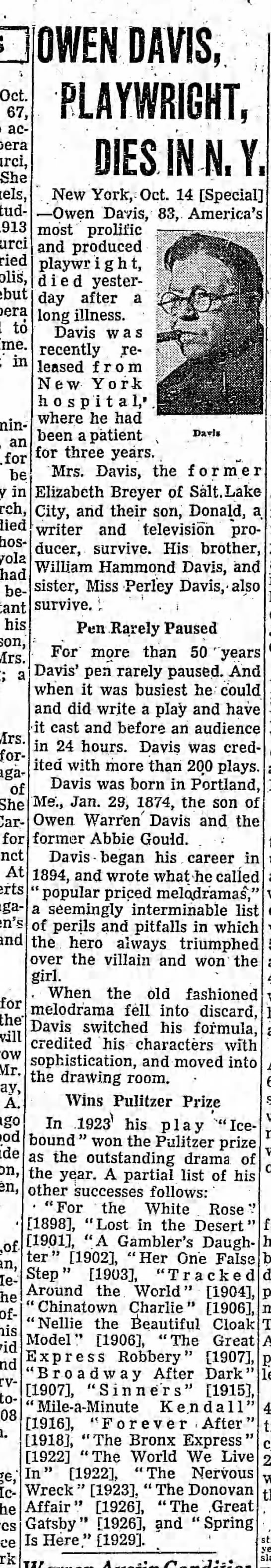 Owen Davis - 