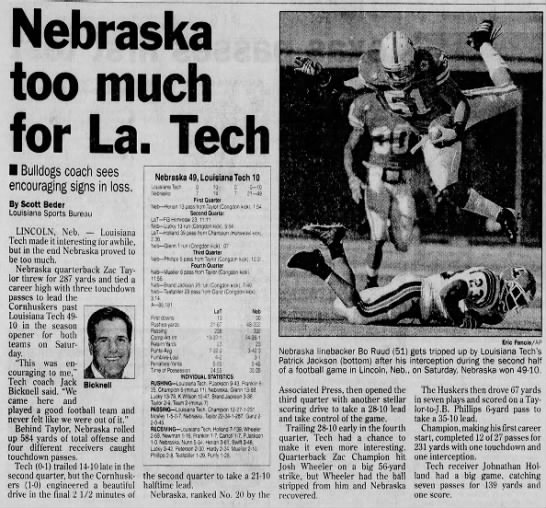 2006 Nebraska vs. La. Tech football - 