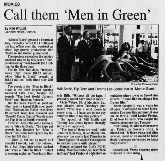 Call them 'Men in Green' - 