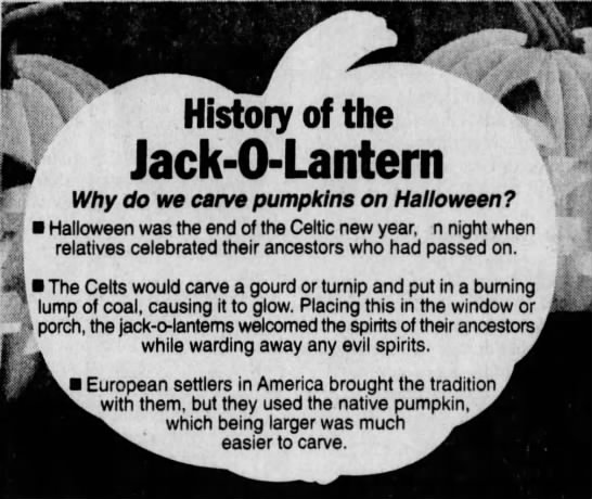History of the Jack-O-Lantern - 