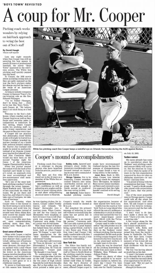 Don Cooper - Oct. 12, 2005 - Greatest21Days.com - 